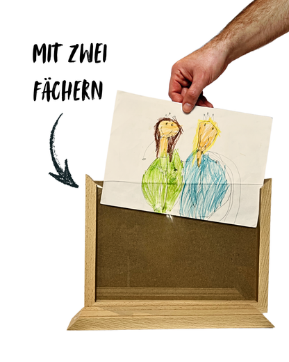 Wechselrahmen für Kinderzeichnungen aus Buchenholz – Ordnung für die schönsten Erinnerungen