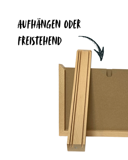 Wechselrahmen für Kinderzeichnungen aus Buchenholz – Ordnung für die schönsten Erinnerungen