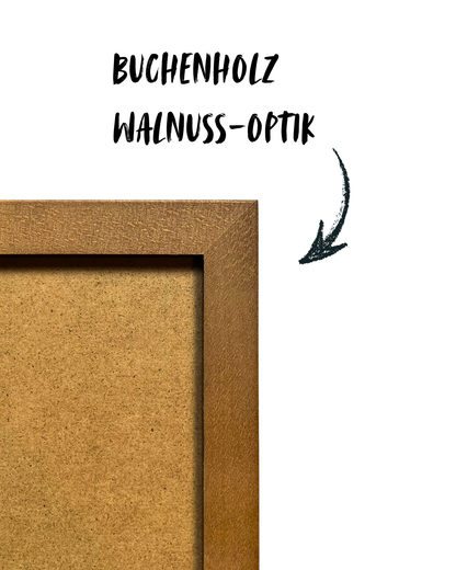 Wechselrahmen Kinderbilder aus Buchenholz in Walnuss-Optik – Echtholz zum Wechseln